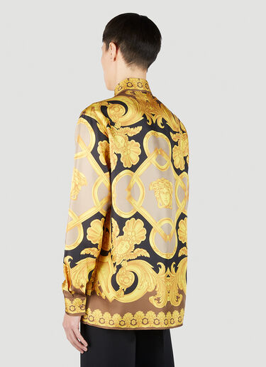 Barocco Silk Shirt Versace Barocco Silk Shirt Gold ver0151003