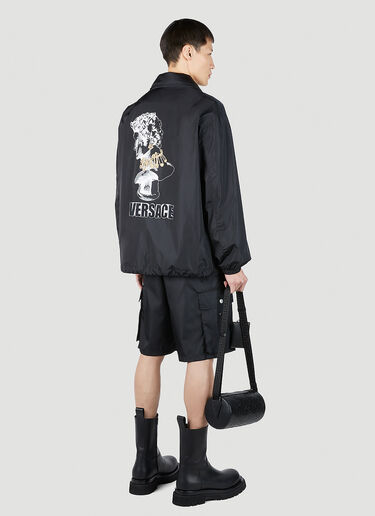 Versace 그래픽 로고 프린트 재킷 블랙 ver0151016
