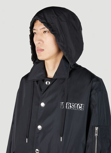 Versace 그래픽 로고 프린트 재킷 블랙 ver0151016