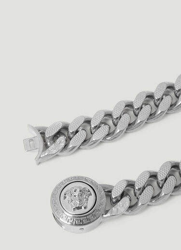 Medusa Chain Necklace Versace Medusa Chain Necklace Silver ver0155035