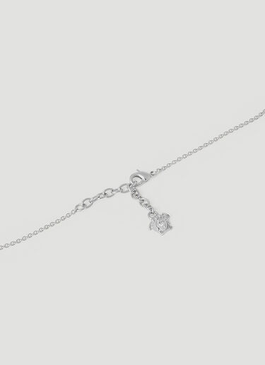 Versace Enamel Medusa Necklace Silver ver0155040