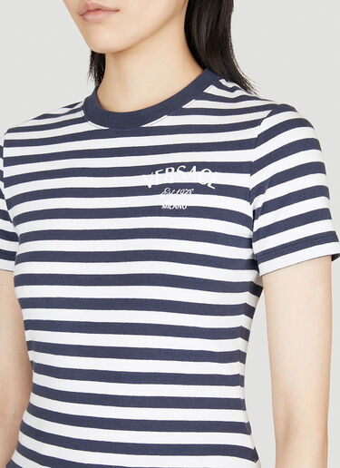 Nautical Stripe T-Shirt Versace Nautical Stripe T-Shirt Blue ver0255009