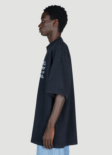 Quitting T-Shirt Vetements Quitting T-Shirt Black vet0154013