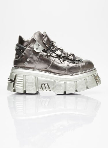 x New Rock Platform Sneakers Vetements x New Rock Platform Sneakers Silver vet0154016