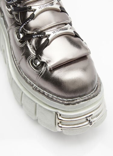 x New Rock Platform Sneakers Vetements x New Rock Platform Sneakers Silver vet0154016