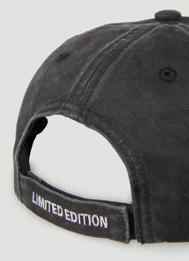 Flame Logo Baseball Cap Vetements Flame Logo Baseball Cap Black vet0154017