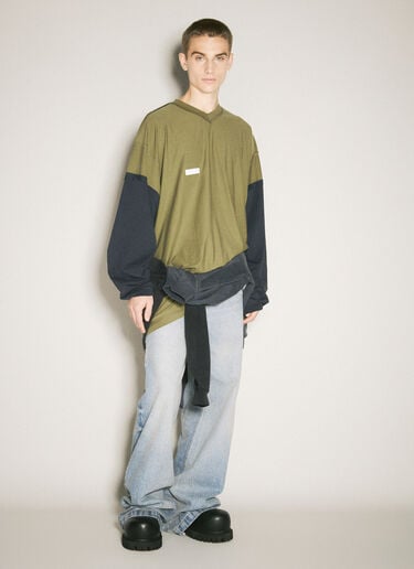 反穿鲨鱼 T 恤 Vetements 反穿鲨鱼 T 恤 绿色 vet0158009