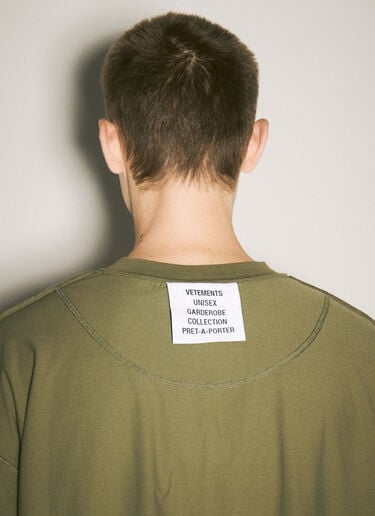 Vetements 反穿鲨鱼 T 恤 绿色 vet0158009