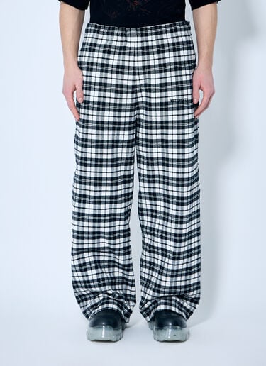 Vetements Metalized Wrinkled Pyjama Pants Black vet0160001