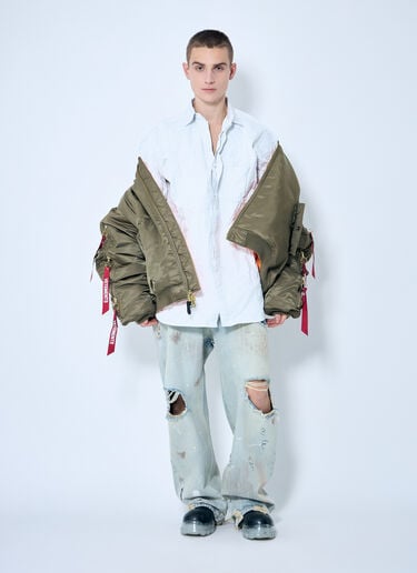 金属色褶皱衬衫 Vetements 金属色褶皱衬衫 白色 vet0160008