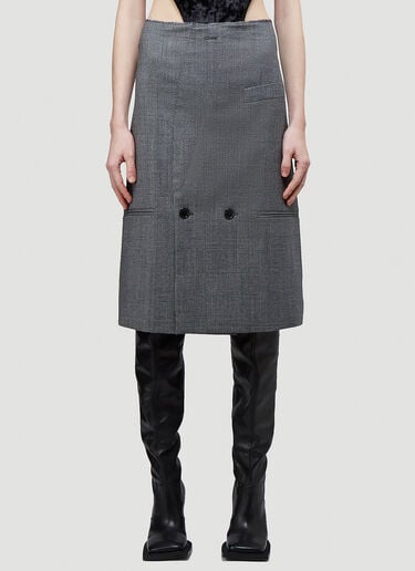 Tailored Pencil Skirt Vetements Tailored Pencil Skirt Grey vet0243005
