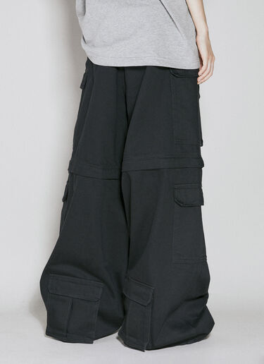 Wide Leg Cargo Pants VETEMENTS Wide Leg Cargo Pants Black vet0254004