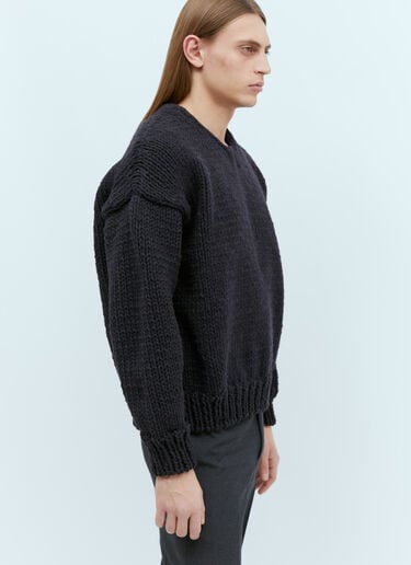 Visvim 엠플러스 V-넥 스웨터 블루 vis0154005