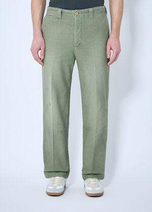 Visvim Wide Chino Pants Green vis0158014