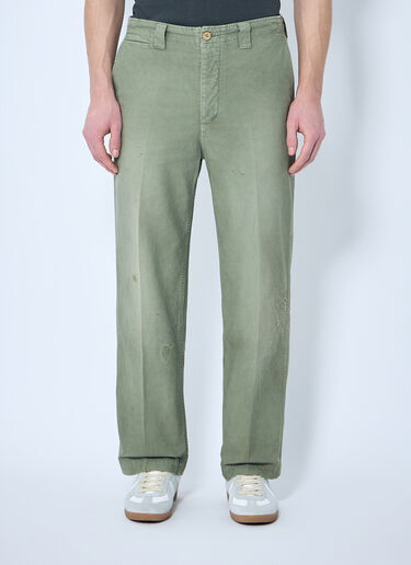 Visvim Wide Chino Pants Green vis0158014