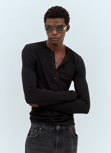 Square-Oval Sunglasses In Tortoise Dries Van Noten Square-Oval Sunglasses In Tortoise Brown vns0158002