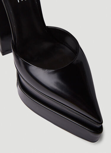 Versace 아에비타스 포인티 플랫폼 펌프스 블랙 vrs0250024