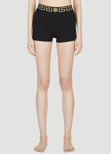 Versace Greca Waistband Boxer Pants Black vrs0252010