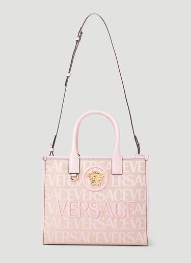 Versace Allover Small Tote Bag Pink vrs0253050