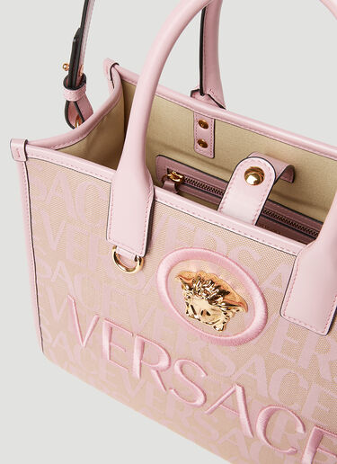 Versace Allover Small Tote Bag Pink vrs0253050