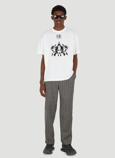 Crazy Eiffel Tower T-Shirt VTMNTS Crazy Eiffel Tower T-Shirt White vtm0350012