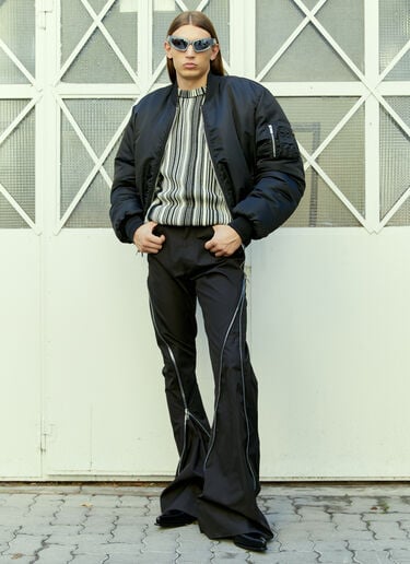 Glitched Knitted Sweater VTMNTS Glitched Knitted Sweater Black vtm0354008
