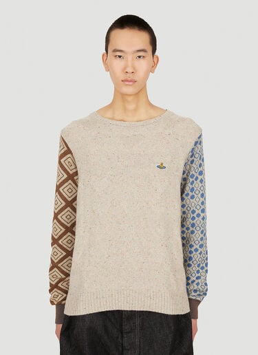 Last Patched Sweater Vivienne Westwood Last Patched Sweater Brown vvw0151012