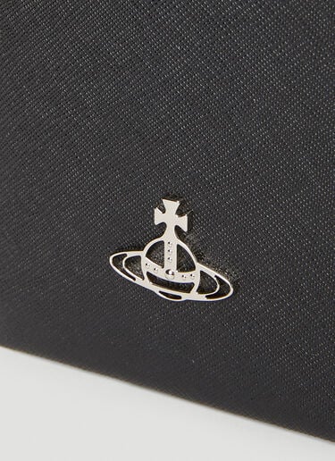 Vivienne Westwood Orb Plaque Passport Holder Lanyard Black vvw0152042