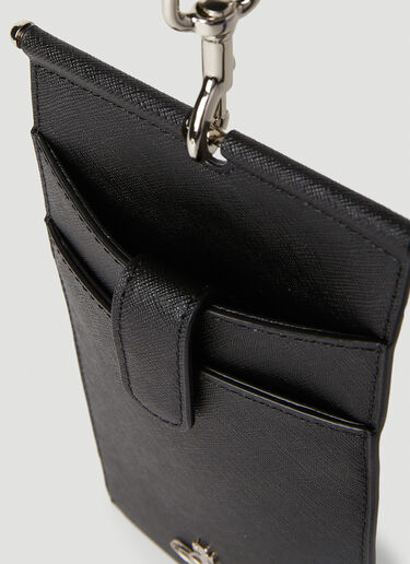 Orb Plaque Passport Holder Lanyard Vivienne Westwood Orb Plaque Passport Holder Lanyard Black vvw0152042