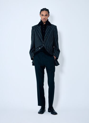 Vivienne Westwood DL 细条纹西装外套  黑色 vvw0159001