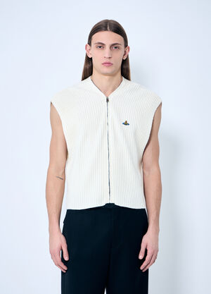 Vivienne Westwood Jess Zip Vest Cream vvw0159008
