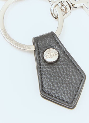 Vivienne Westwood 3D 星环钥匙环 黑色 vvw0159024