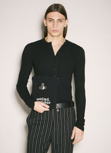 Vivienne Westwood Mabel 小号钩编托特包 黑色 vvw0159026