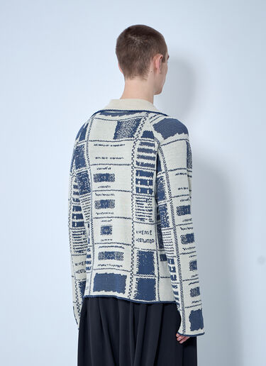 Check Polo Sweater Vivienne Westwood Check Polo Sweater Beige vvw0160005
