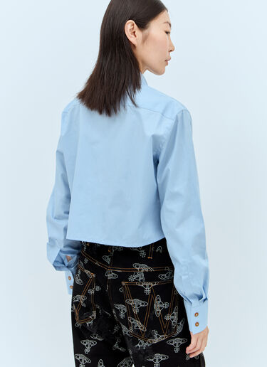 镂空心形衬衫 Vivienne Westwood 镂空心形衬衫 蓝色 vvw0257019