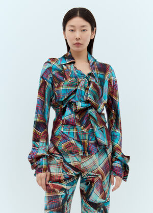 Vivienne Westwood Drunken Shirt Blue vvw0257028