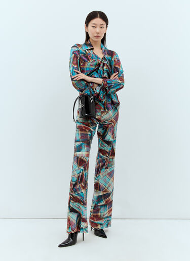 드렁큰 셔츠 Vivienne Westwood 드렁큰 셔츠 블루 vvw0257028