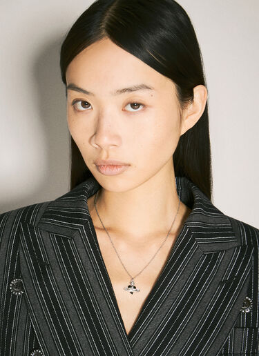 ニューディアマンテハートネックレス Vivienne Westwood ニューディアマンテハートネックレス ブラック vvw0258037
