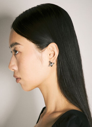 New Diamante Heart Earrings Vivienne Westwood New Diamante Heart Earrings Black vvw0258038
