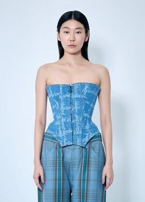 Vivienne Westwood Cobrax 牛仔胸衣 蓝色 vvw0259031