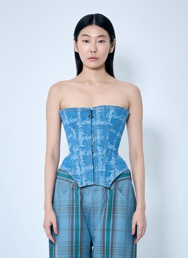 Denim Cobrax Corset Vivienne Westwood Denim Cobrax Corset Blue vvw0259031