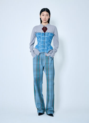 Vivienne Westwood 아가일 가디건 라일락 vvw0259034