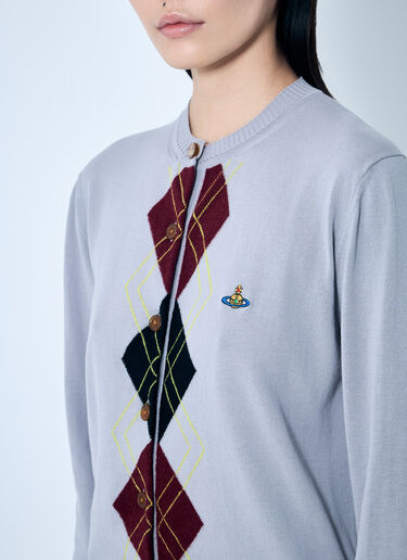 Vivienne Westwood 아가일 가디건 라일락 vvw0259034