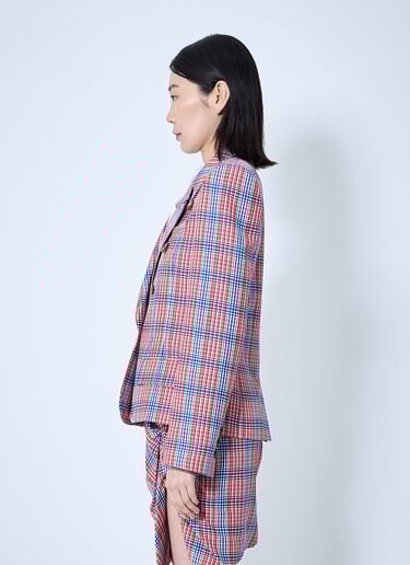 Vivienne Westwood 格纹西装外套  红色 vvw0260001