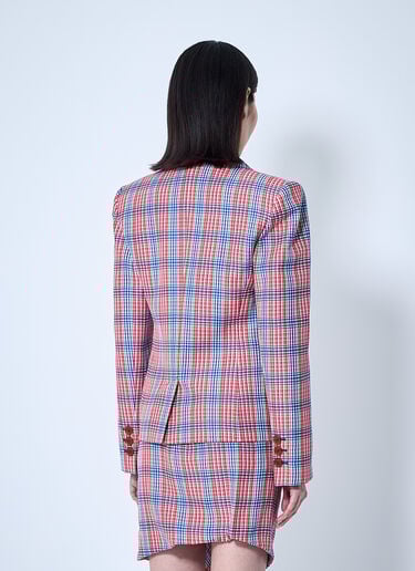 Vivienne Westwood 格纹西装外套  红色 vvw0260001