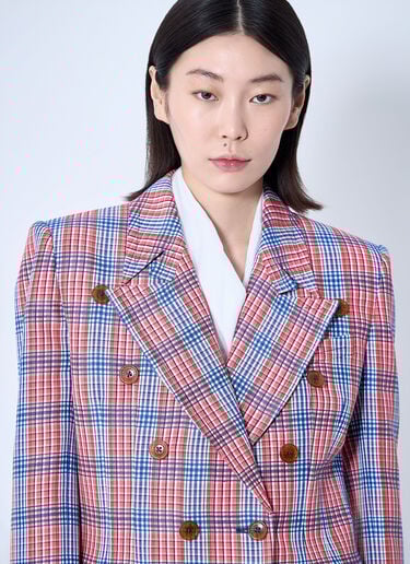 Vivienne Westwood 格纹西装外套  红色 vvw0260001