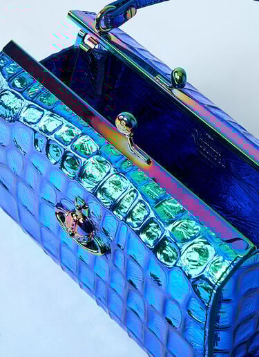 Vivienne Westwood Extra Large Doll Frame Handbag Blue vvw0260019