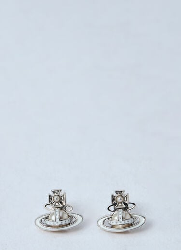 Vivienne Westwood Simonetta Bas Relief Earrings Silver vvw0260049
