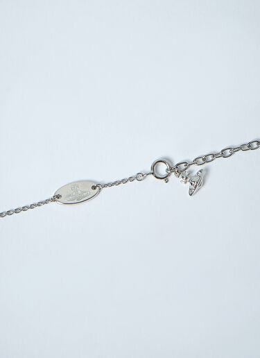 Vivienne Westwood 로고 모티프 목걸이 실버 vvw0262038