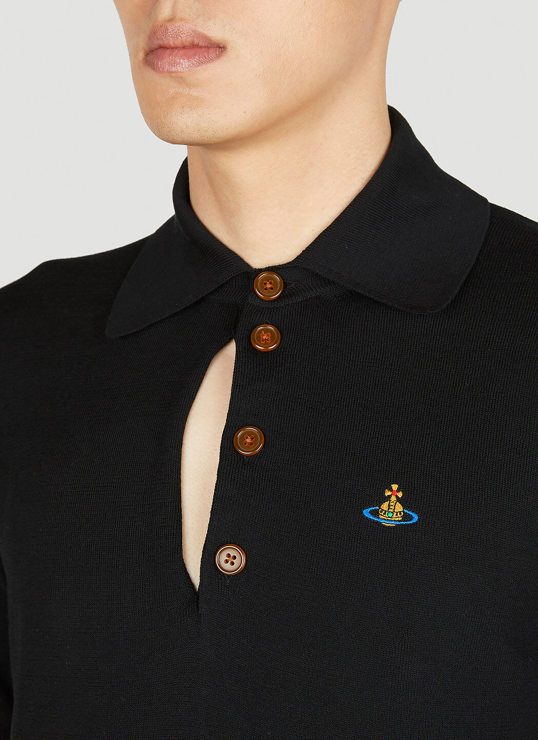 Vivienne Westwood リップトポロシャツ の ブラック | LN-CC®